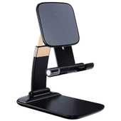 Gold Seri Katlanabilir Masaüstü Telefon ve Tablet Standı Siyah - 1