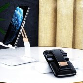 Gold Seri Katlanabilir Masaüstü Telefon ve Tablet Standı Siyah - 6