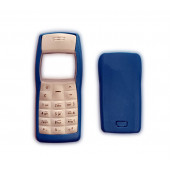 Nokia 1100 Kapak Nokia 1100 uyumlu Mavi Kapak ön Kapak Arka Kapak Tuş Takımı - 1