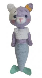 Deniz Kedisi Uyku Arkadaşı Amigurumi Organik Oyuncak - 1