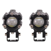 Space Offroad sis lambası beyaz-sarı (6.5 cm x 4.5cm 6.5cm  )  10w 12-80v set / LASS347 - 1