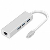 CODEGEN CDG-CNV85 USB 3.0+RJ45 USB 3.1 TYPE-C HUB - 2