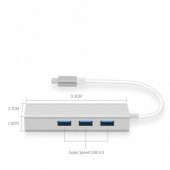 CODEGEN CDG-CNV85 USB 3.0+RJ45 USB 3.1 TYPE-C HUB - 4