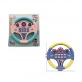 Nini Baby Direksiyon Eğitici Sesli Müzikli 21*21 Cm 8 Tuşlu Oyuncak Direksiyon - 1