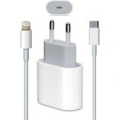 Orjinal Apple iPad Air 20W Hızlı Şarj Aleti Seti USB-C MHJE3TU-A MHJE3TU-A + MQGJ2ZM/A (Kablo Dagil) - 1