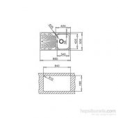 TEKA NERİSSA 50 M.DEKORLU T.ÜSTÜ MUTFAK EVYESİ SAĞ DAMLALIKLI - 2