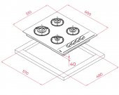 Teka Gbe 64002 Kbc Bk(E4) Siyah Cam Ocak - 6