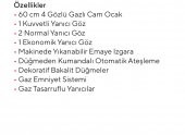 UKINOX CARLO 60 GRİ CAM OCAK - 2