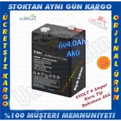 UMUT BİLİŞİM TEKNOLOJİLERİ _ TTEC 6 VOLT 4 AMPER BAKIMSIZ KURU AKÜ- 6V 4 AH 2024 ÜRETİMİ YENİ AKÜ BATARYA PİL DİR. - 3