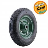 MGM El Araba Arabası Tekeri Tekerleği Havalı Bilyalı Yeşil Jant Siyah350x70 - 1