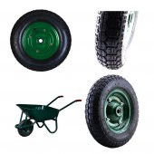 MGM El Araba Arabası Tekeri Tekerleği Havalı Bilyalı Yeşil Jant Siyah350x70 - 4