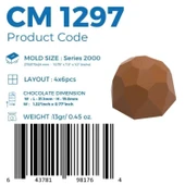 Polikarbon Yuvarlak Pralin Çikolata Kalıbı 13 gr | Cm-1297 thumbnail 5