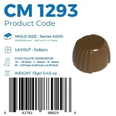 Polikarbon Yuvarlak Pralin Çikolata Kalıbı 13 gr | Cm-1293 thumbnail 4