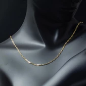 Altın Spor Zincir Kolye 14 Ayar 50cm. thumbnail 2