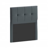 Mobpazar Helena Baza Başlığı 90x100 cm Antrasit Renk Tek Kişilik - 1