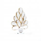 Saray Ottoman Altın Detaylı Cam Tavus Kuşu Biblo - 2