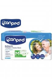Canped Hasta Bezi Yetişkin Bel Bantlı Polietilenli M-Orta Boy 150 Adet thumbnail 2