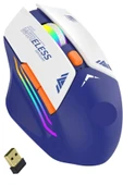 Blic Bwm1 Mavi RGB Şarjlı Kablosuz 1600DPI Işıklı Kablosuz Mouse - 1