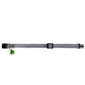 PetTagArt Güvenlik Kilitli Ayarlanabilir Lacivert Beyaz Desenli  Yumuşak Doku Kedi Boyun Tasması 22-30 cm - 2