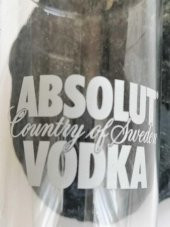 BEYAZ YAZILI ABSOLUT VOTKA BARDAĞI 1 ADET NO 7 thumbnail 2