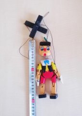 VİNTAGE AHŞAP KUKLA PİNOKYO KUKLA 1 ADET - 1