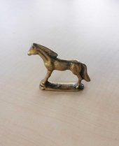 Bronz Pirinç Karışımı Biblo Pirinç At Bronz At thumbnail 4