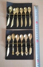 Vintage 12 Adet Metal Çay Kaşıkları - 2