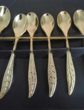 Vintage 12 Adet Metal Çay Kaşıkları - 4