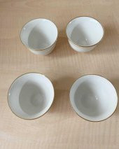 Vinatege 4 Adet Alemdar Porselen Üretimi Kahve Fincanı - 1