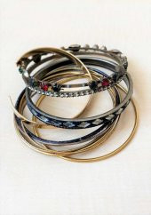 VİNTAGE 8 ADET METAL BİLEZİK - 2