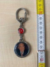 KOLEKSİYONLUK ÇİFT TARAFLI ALPARSLAN TÜRKEŞ MHP ANAHTARLIK BOZKURT NO 52 thumbnail 1