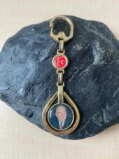 KOLEKSİYONLUK ÇİFT TARAFLI ALPARSLAN TÜRKEŞ MHP ANAHTARLIK BOZKURT NO 73 thumbnail 1