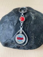 KOLEKSİYONLUK GÜZEL YURDUM TÜRKİYE YAZILI ANAHTARLIK AYYILDIZ NO94 thumbnail 1