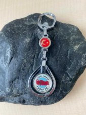 KOLEKSİYONLUK GÜZEL YURDUM TÜRKİYE YAZILI ANAHTARLIK AYYILDIZ NO94 thumbnail 2