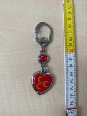 KOLEKSİYONLUK ÇİFT TARAFLI 3 HİLAL BOZKURT MHP ANAHTARLIK thumbnail 2