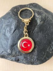 KOLEKSİYONLUK ÇİFT TARAFLI AYYILDIZ BOZKURT MHP ANAHTARLIK NO 88 - 1