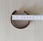 El İşi Otantik Bilezik Gerçek Vintage Bakır Pirinç Karışımı Osmalı Takı NO 87 - 1