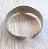 El İşi Otantik Bilezik Gerçek Vintage Pirinç Osmalı Takı NO 95 - 2