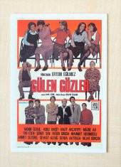 ERTEM EĞİLMEZ GÜLEN GÖZLER ADİLE NAŞİT ŞENER ŞEN MÜJDE AR YEŞİLÇAM FİLM KARTPOSTALI 10X15 CM - 1