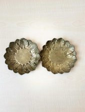 2 ADET PİRİNÇ KASE PİRİNÇ ÇEREZLİK - 4