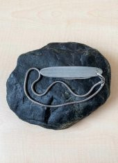 Vintage Çakı Çift Taraflı Çelik Bıçak Kamp Bıçağı TEMİZ thumbnail 4