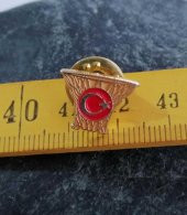 TBF Türkiye Basketbol Federasyonu Rozet Mineli Rozet Klipsli Rozet - 1