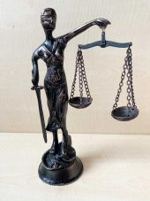 THEMİS ADALET HEYKELİ METAL ADALET BİBLOSU ZİN MALZEMEDEN BİBLO - 2