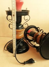 NOSTALJİK İKİLİ ABAJUR APLİK GECE LAMBASI - 4