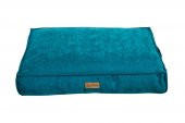 Dubex Plus Soft Serisi Kedi Köpek Yatağı Turkuaz Medium 76x56x13 cm - 1