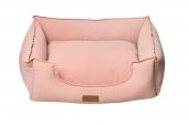 Dubex Premium Mochi Kedi Köpek Yatağı Pembe Small 60x50x19 cm - 1