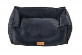Dubex Premium Mochi Kedi Köpek Yatağı Siyah Medium 70x60x23 cm - 1