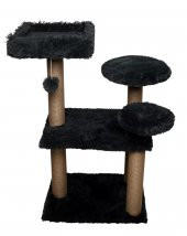 Dubex 65x88x111 cm Kedi Oyun Evi ve Tırmalama Platformu Gri - 2