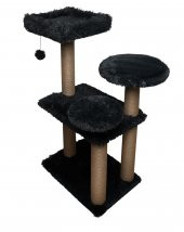 Dubex 65x88x111 cm Kedi Oyun Evi ve Tırmalama Platformu Gri - 3