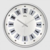 Galaxy 221-G-1 Serisi Eskitme Metal Görünümlü Sessiz Akar Modern Duvar Saati 30 cm - 1
